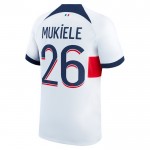 Günstige Fußballtrikots Paris Saint-Germain Mukiele 26 Auswärtstrikot 2023-24 Kurzarm